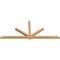 Ekena Millwork Kennewick Timber Gable Bracket, Western Red Cedar, 108"W x 45"H x 3 1/2"D x 3 1/2"F, 10/12 Pitch GBW108X45X0404KEN00SWR - alternate 4